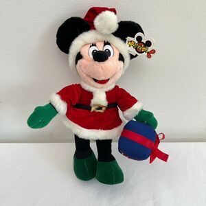 Disney Santa Minnie Mouse Plush Toy Christmas outfit Mouseketoys Tag NWT Collect